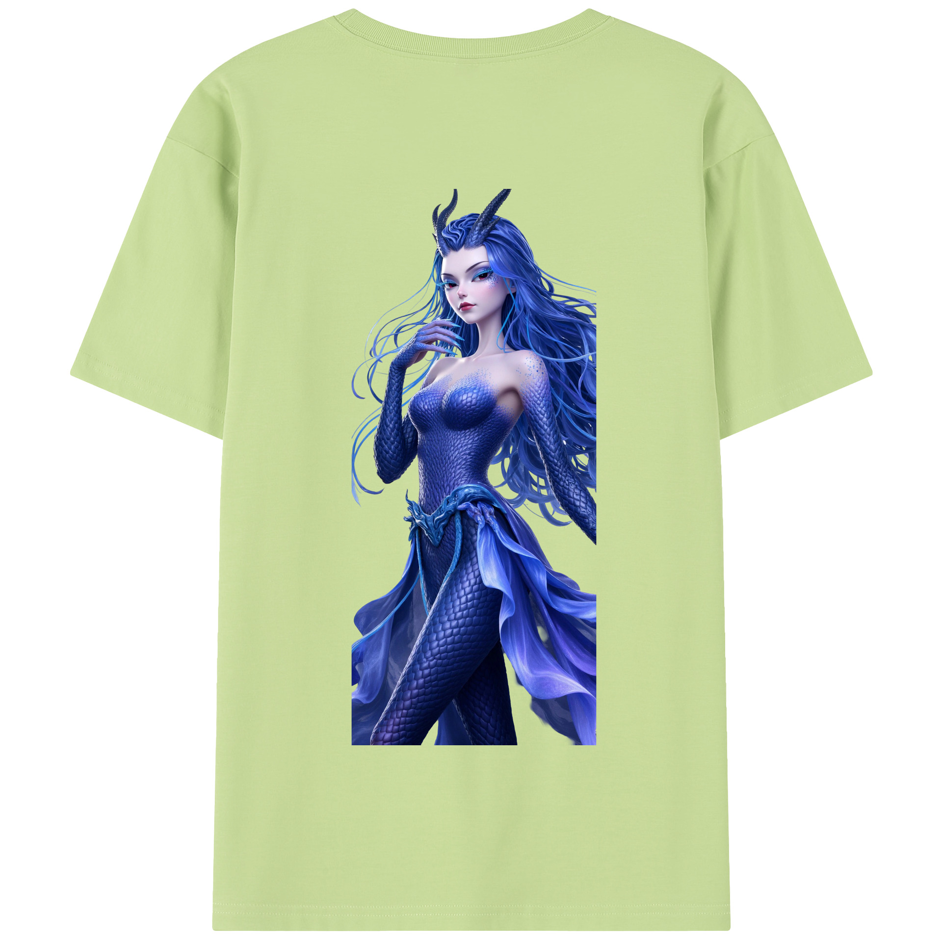 （画像用） Ne Zha 2 ナタ 魔童の大暴れ 綿100％半袖Tシャツ（背面プリント）